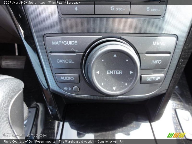 Aspen White Pearl / Bordeaux 2007 Acura MDX Sport