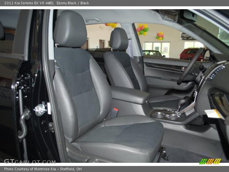 Ebony Black / Black 2011 Kia Sorento EX V6 AWD