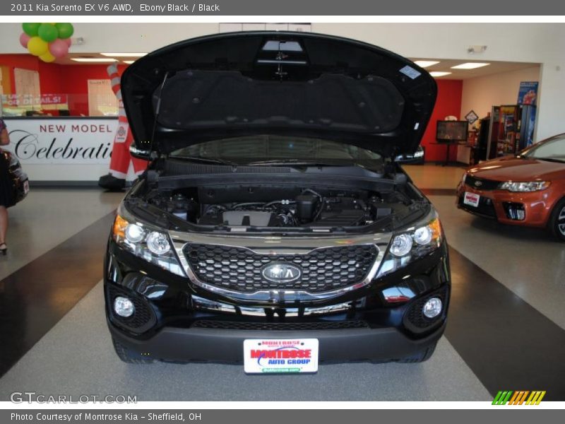 Ebony Black / Black 2011 Kia Sorento EX V6 AWD