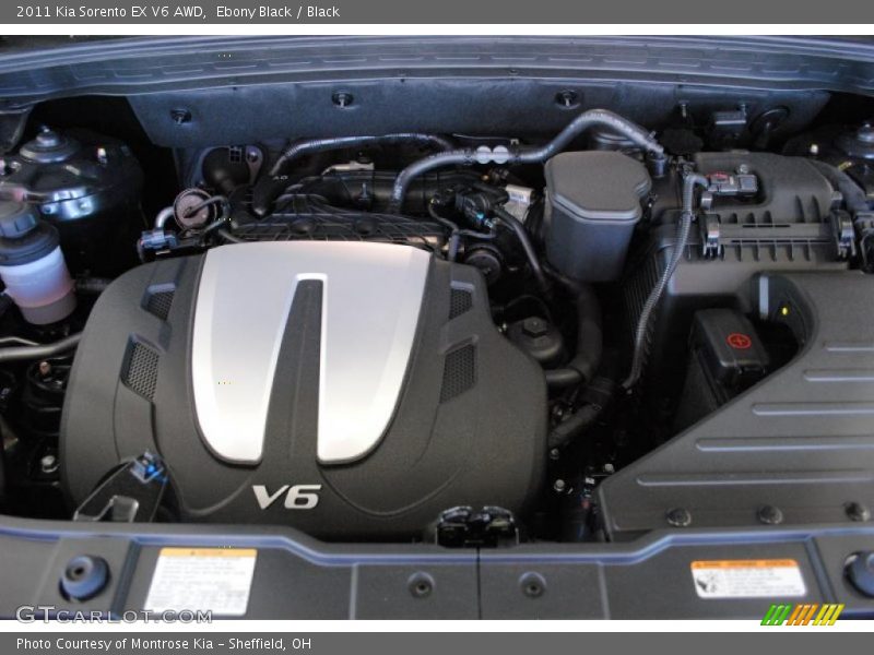 Ebony Black / Black 2011 Kia Sorento EX V6 AWD