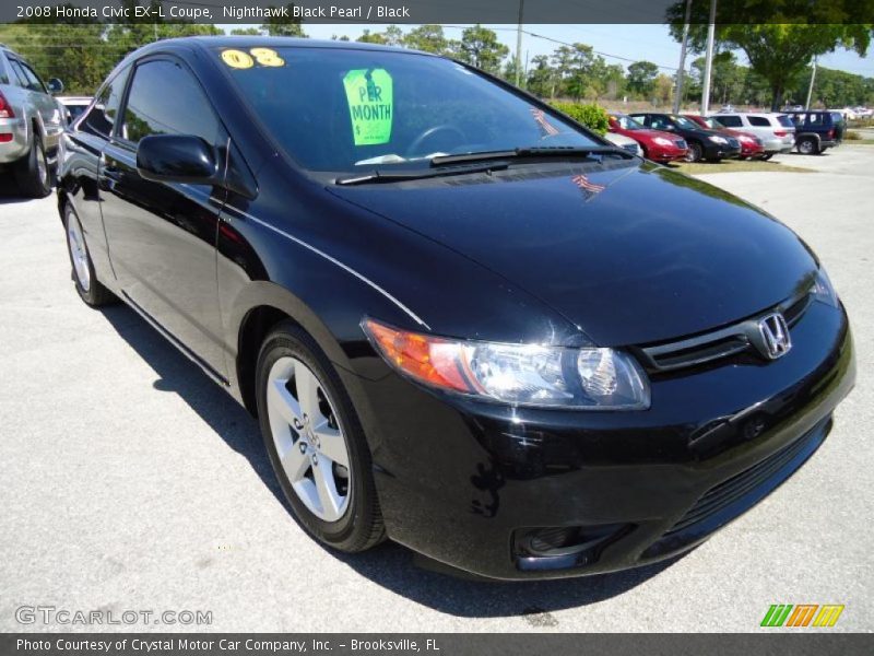 Front 3/4 View of 2008 Civic EX-L Coupe