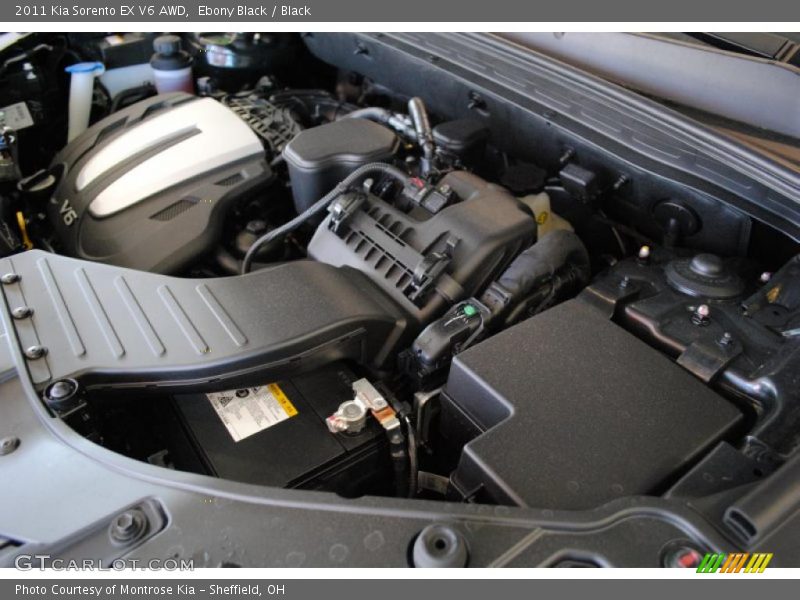 Ebony Black / Black 2011 Kia Sorento EX V6 AWD