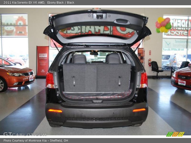 Ebony Black / Black 2011 Kia Sorento EX V6 AWD