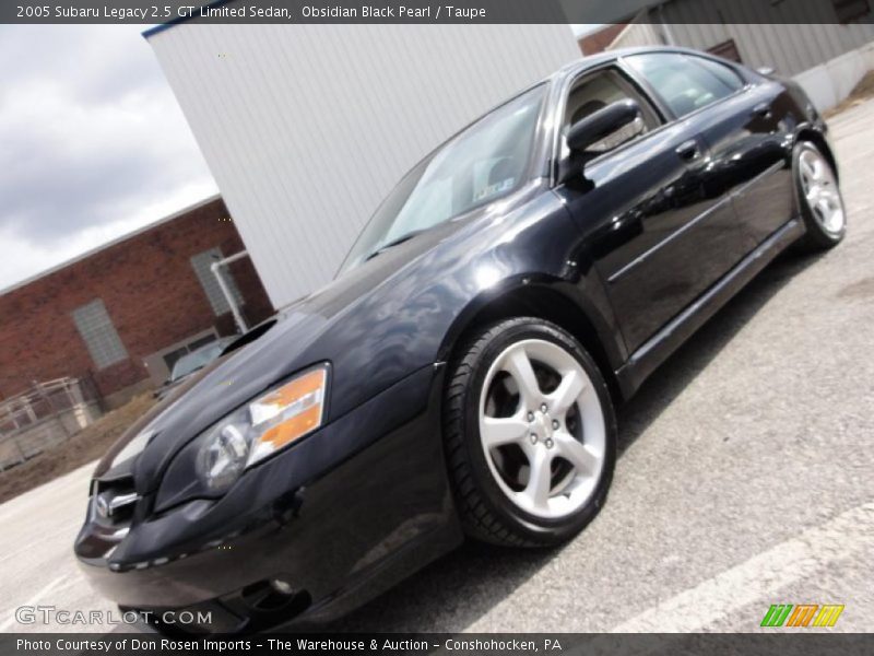Obsidian Black Pearl / Taupe 2005 Subaru Legacy 2.5 GT Limited Sedan