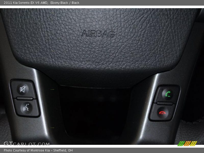 Ebony Black / Black 2011 Kia Sorento EX V6 AWD
