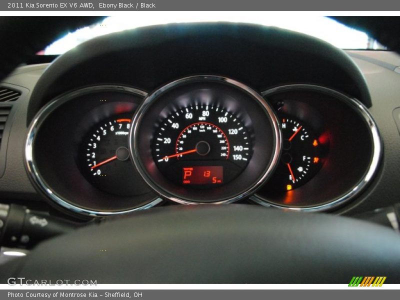 Ebony Black / Black 2011 Kia Sorento EX V6 AWD
