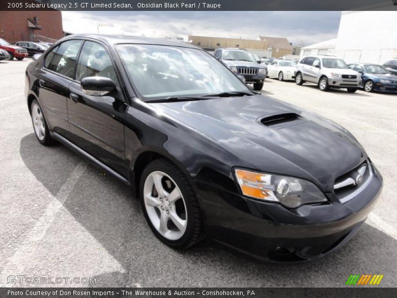 Obsidian Black Pearl / Taupe 2005 Subaru Legacy 2.5 GT Limited Sedan
