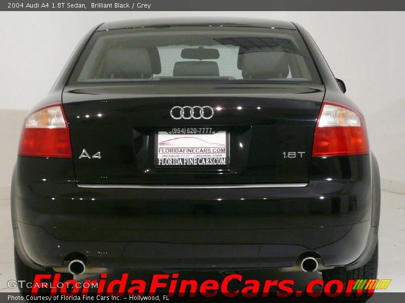 Brilliant Black / Grey 2004 Audi A4 1.8T Sedan