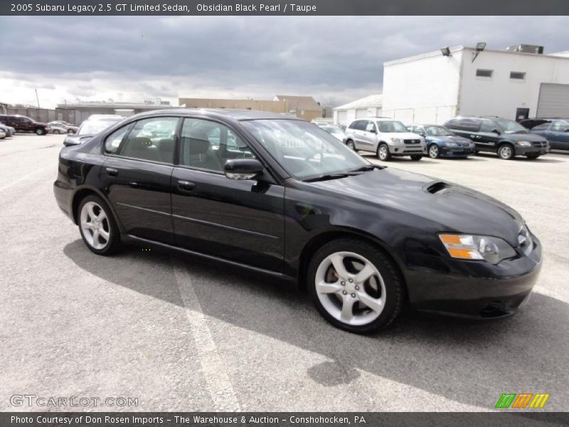 Obsidian Black Pearl / Taupe 2005 Subaru Legacy 2.5 GT Limited Sedan