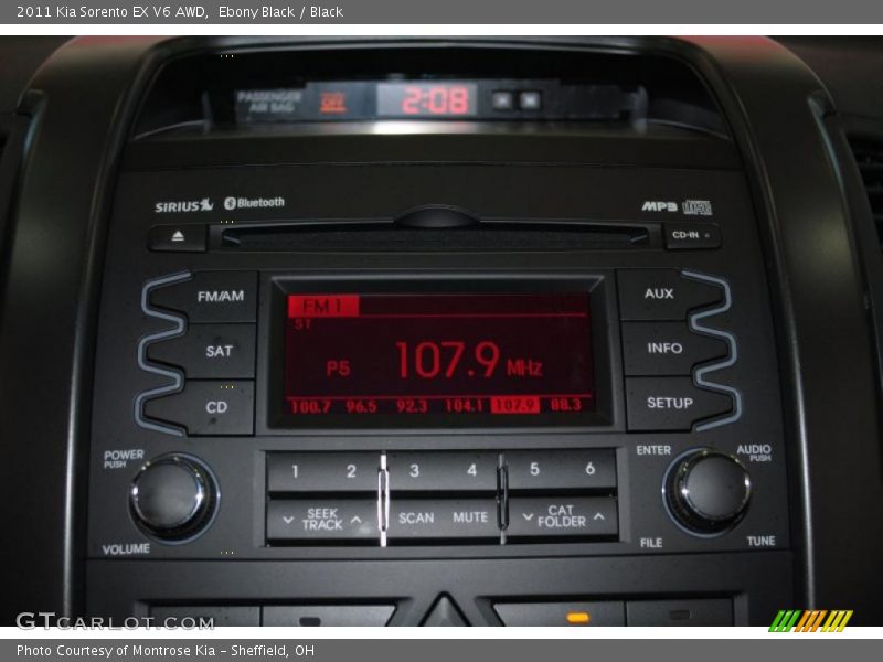 Ebony Black / Black 2011 Kia Sorento EX V6 AWD