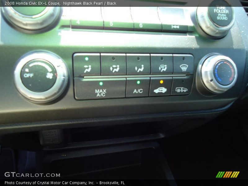 Controls of 2008 Civic EX-L Coupe