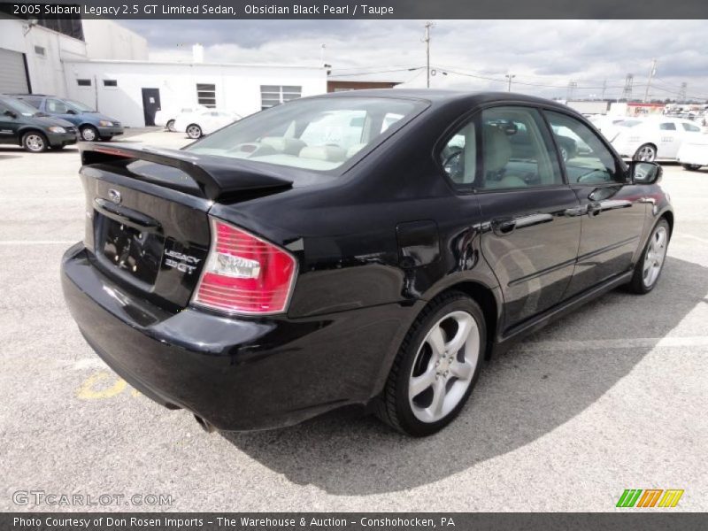 Obsidian Black Pearl / Taupe 2005 Subaru Legacy 2.5 GT Limited Sedan
