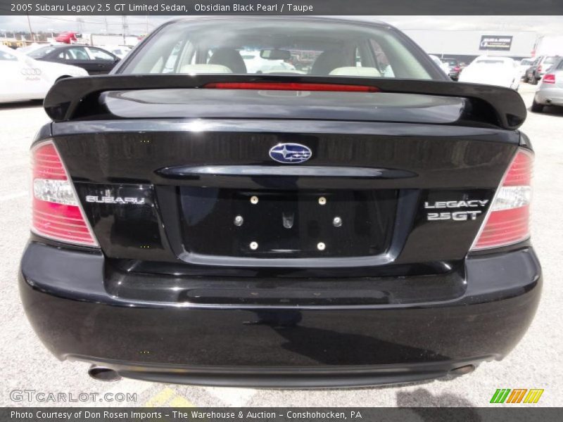 Obsidian Black Pearl / Taupe 2005 Subaru Legacy 2.5 GT Limited Sedan