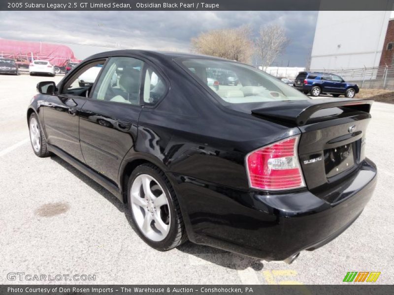 Obsidian Black Pearl / Taupe 2005 Subaru Legacy 2.5 GT Limited Sedan