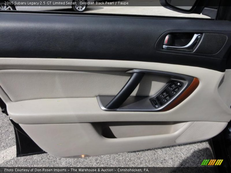 Obsidian Black Pearl / Taupe 2005 Subaru Legacy 2.5 GT Limited Sedan