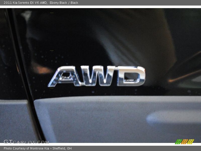 Ebony Black / Black 2011 Kia Sorento EX V6 AWD