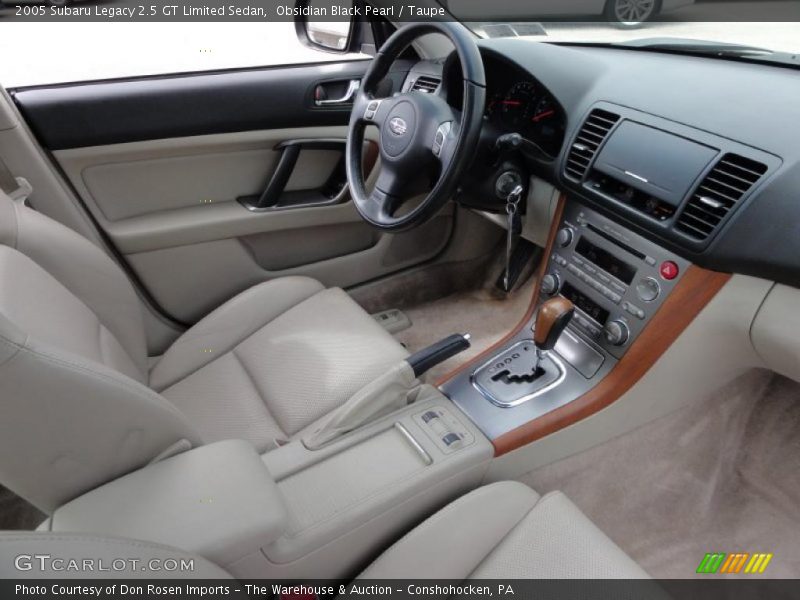 Obsidian Black Pearl / Taupe 2005 Subaru Legacy 2.5 GT Limited Sedan