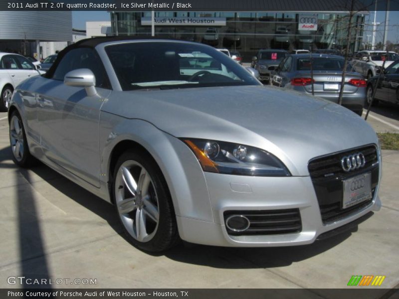 Ice Silver Metallic / Black 2011 Audi TT 2.0T quattro Roadster