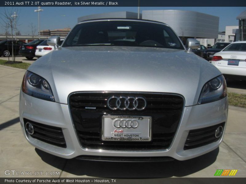 Ice Silver Metallic / Black 2011 Audi TT 2.0T quattro Roadster