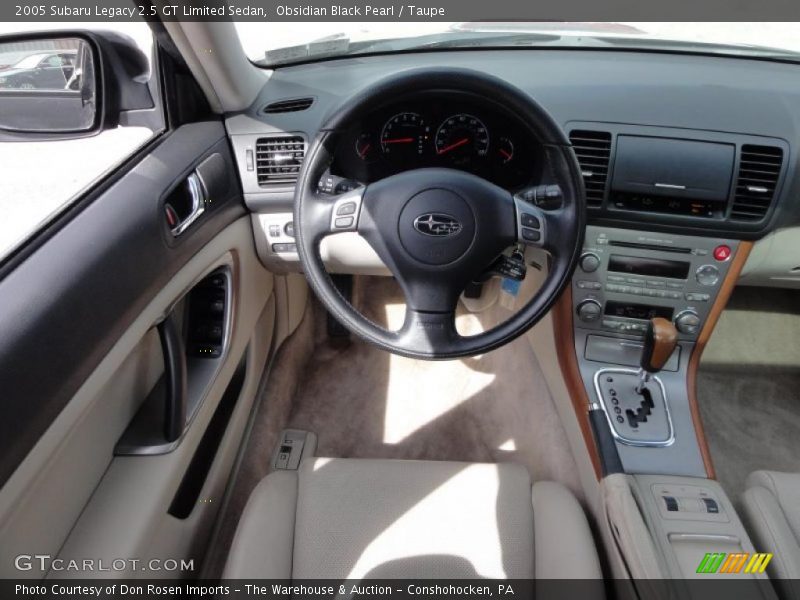 Obsidian Black Pearl / Taupe 2005 Subaru Legacy 2.5 GT Limited Sedan