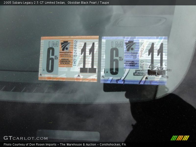 Obsidian Black Pearl / Taupe 2005 Subaru Legacy 2.5 GT Limited Sedan