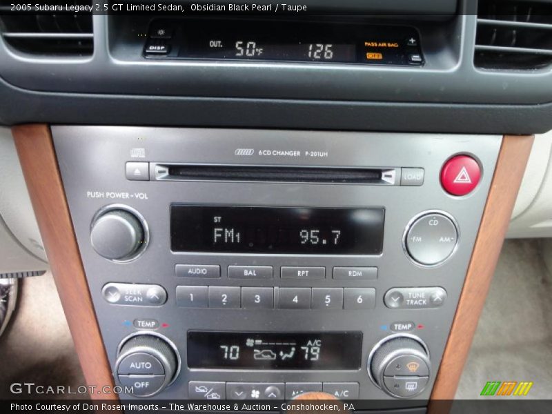 Obsidian Black Pearl / Taupe 2005 Subaru Legacy 2.5 GT Limited Sedan