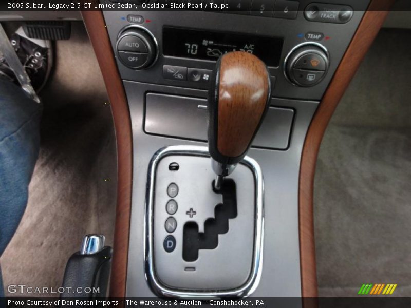 Obsidian Black Pearl / Taupe 2005 Subaru Legacy 2.5 GT Limited Sedan