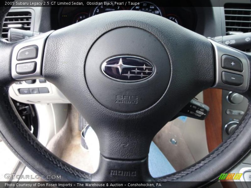 Obsidian Black Pearl / Taupe 2005 Subaru Legacy 2.5 GT Limited Sedan