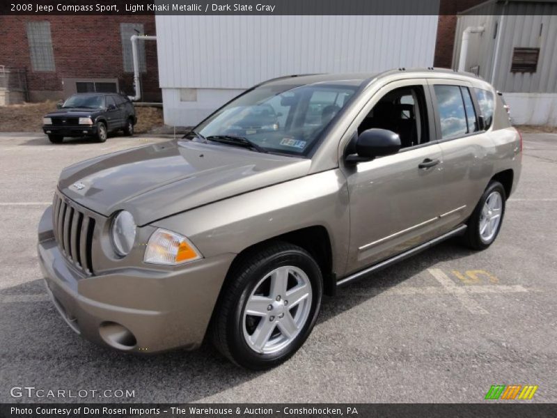 Light Khaki Metallic / Dark Slate Gray 2008 Jeep Compass Sport