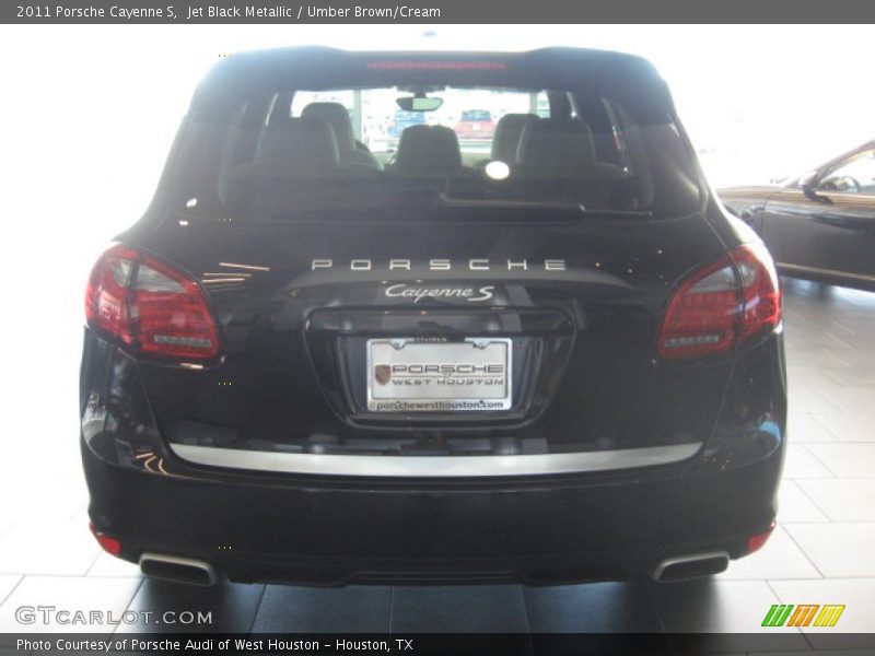 Jet Black Metallic / Umber Brown/Cream 2011 Porsche Cayenne S