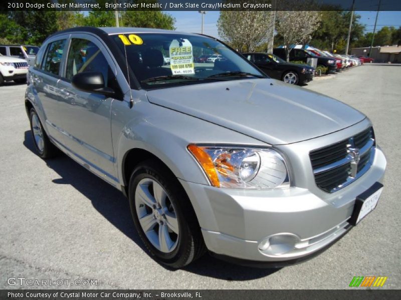 Bright Silver Metallic / Dark Slate Gray/Medium Graystone 2010 Dodge Caliber Mainstreet