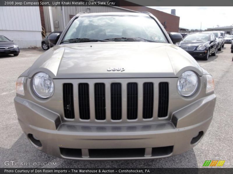 Light Khaki Metallic / Dark Slate Gray 2008 Jeep Compass Sport