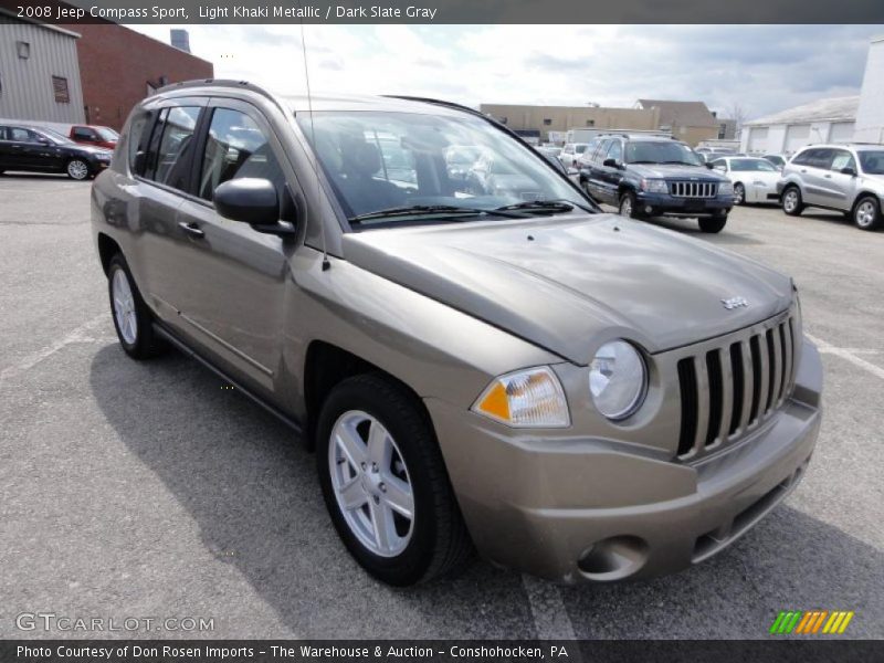 Light Khaki Metallic / Dark Slate Gray 2008 Jeep Compass Sport