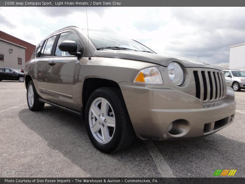 Light Khaki Metallic / Dark Slate Gray 2008 Jeep Compass Sport