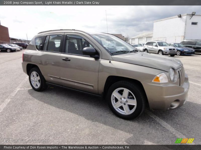 Light Khaki Metallic / Dark Slate Gray 2008 Jeep Compass Sport