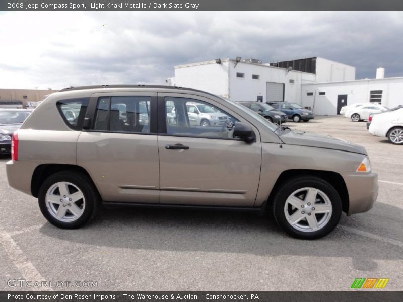 Light Khaki Metallic / Dark Slate Gray 2008 Jeep Compass Sport