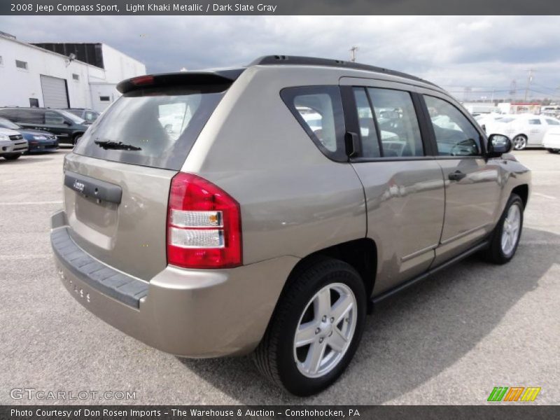 Light Khaki Metallic / Dark Slate Gray 2008 Jeep Compass Sport