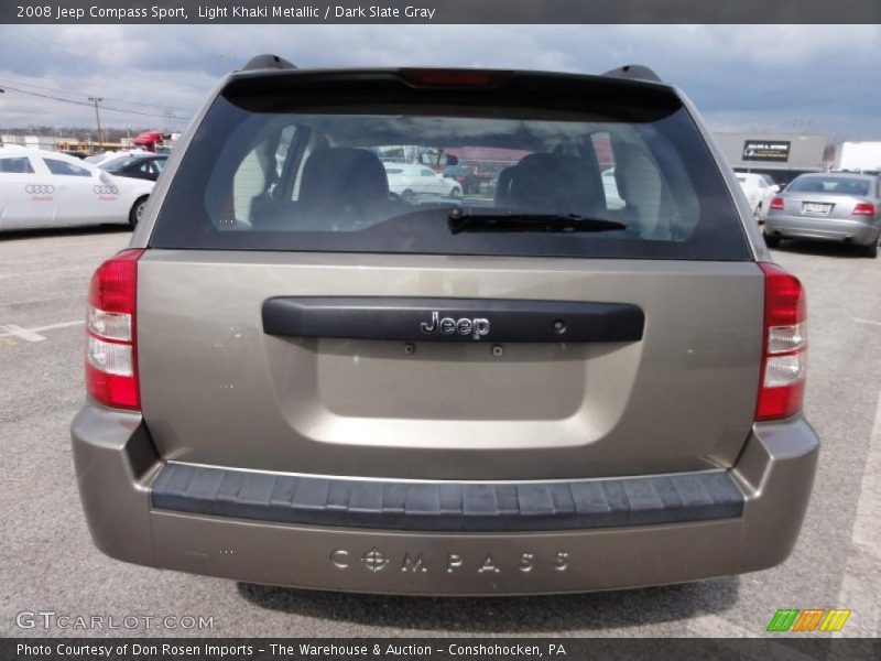Light Khaki Metallic / Dark Slate Gray 2008 Jeep Compass Sport
