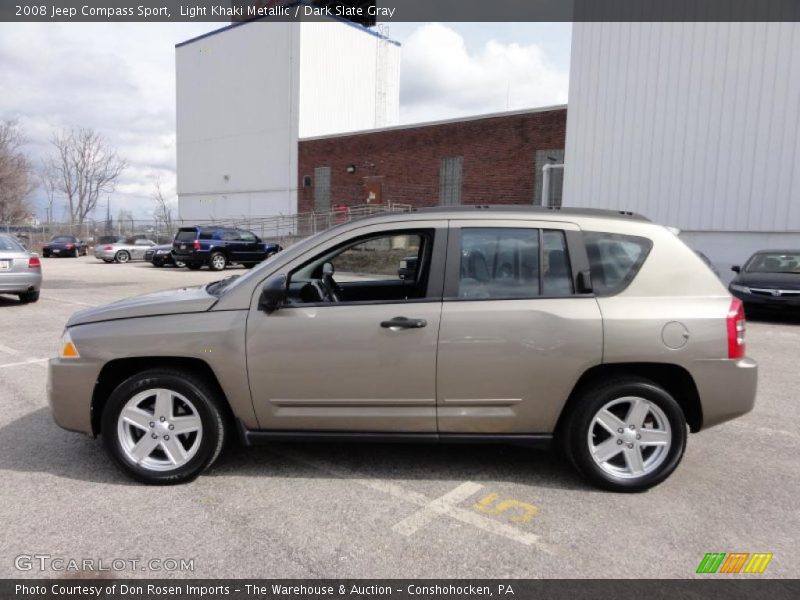 Light Khaki Metallic / Dark Slate Gray 2008 Jeep Compass Sport