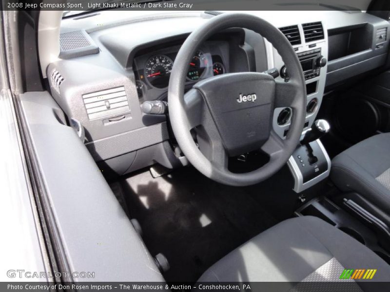 Light Khaki Metallic / Dark Slate Gray 2008 Jeep Compass Sport
