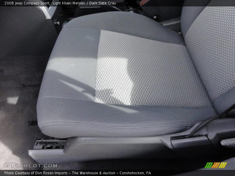 Light Khaki Metallic / Dark Slate Gray 2008 Jeep Compass Sport