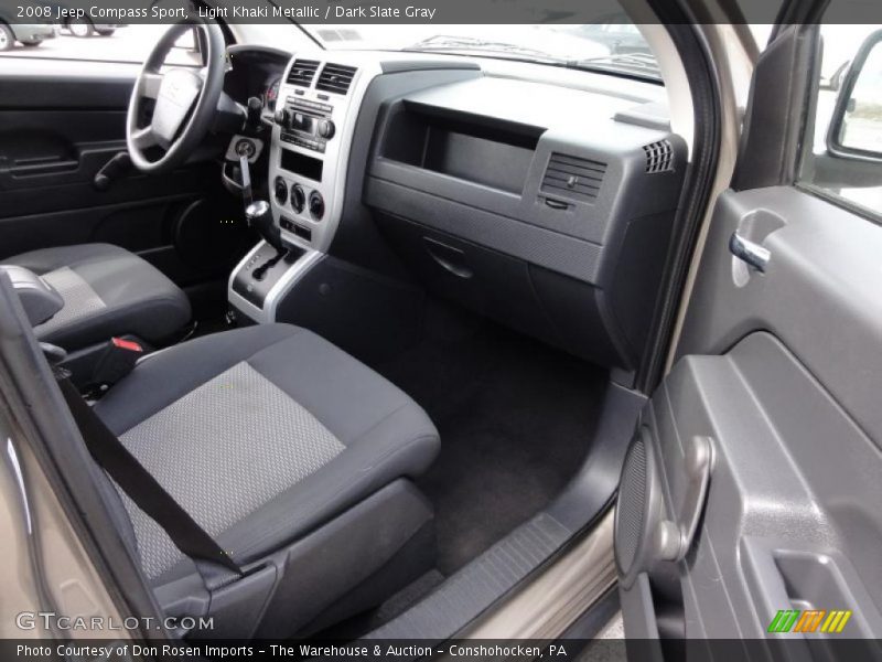 Light Khaki Metallic / Dark Slate Gray 2008 Jeep Compass Sport
