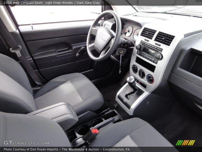 Light Khaki Metallic / Dark Slate Gray 2008 Jeep Compass Sport
