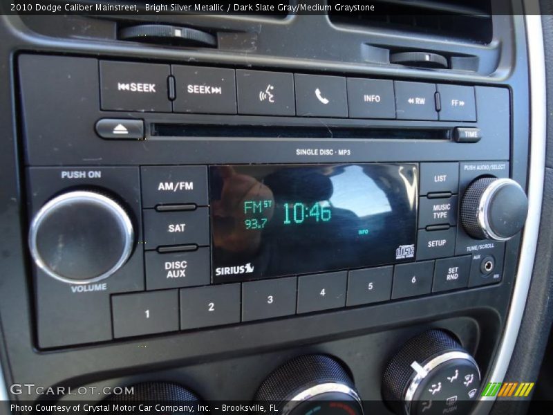 Bright Silver Metallic / Dark Slate Gray/Medium Graystone 2010 Dodge Caliber Mainstreet