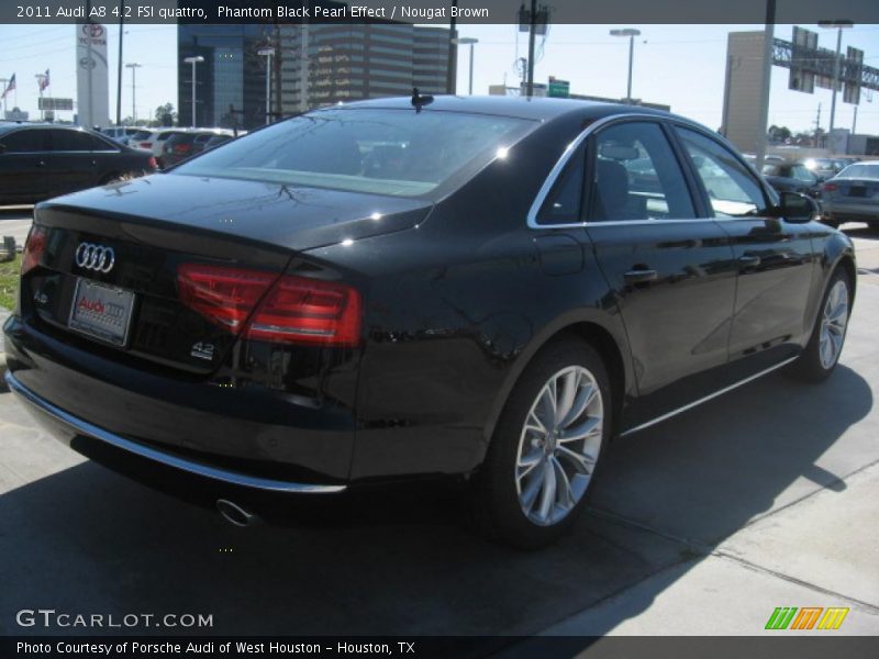 Phantom Black Pearl Effect / Nougat Brown 2011 Audi A8 4.2 FSI quattro