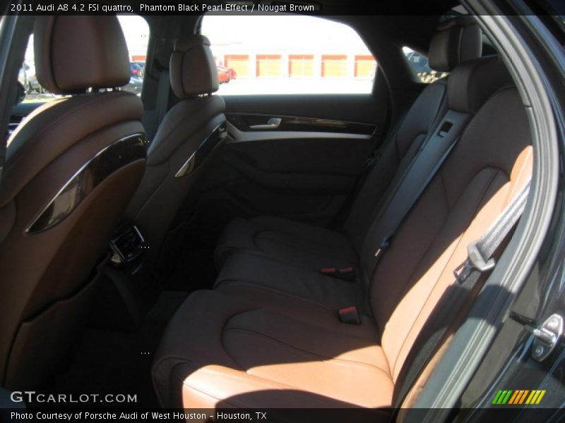 Phantom Black Pearl Effect / Nougat Brown 2011 Audi A8 4.2 FSI quattro
