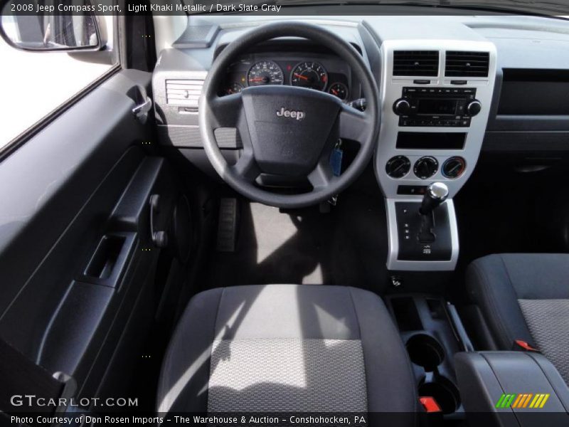 Light Khaki Metallic / Dark Slate Gray 2008 Jeep Compass Sport