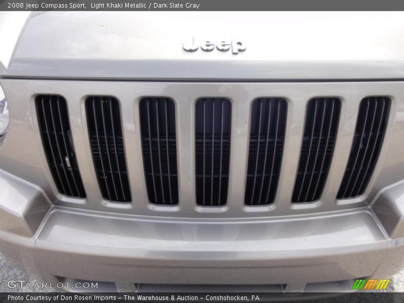 Light Khaki Metallic / Dark Slate Gray 2008 Jeep Compass Sport