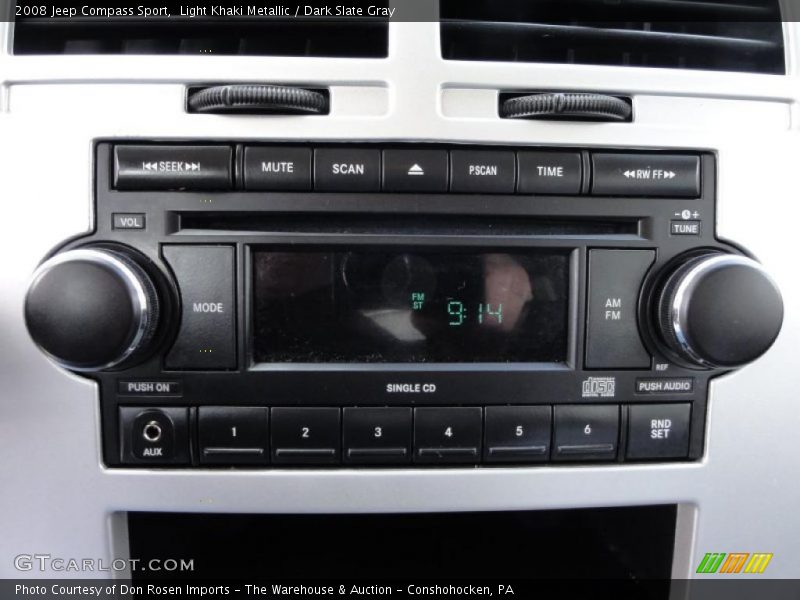 Light Khaki Metallic / Dark Slate Gray 2008 Jeep Compass Sport