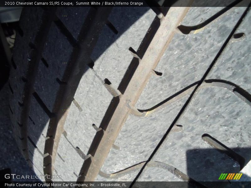 Summit White / Black/Inferno Orange 2010 Chevrolet Camaro SS/RS Coupe